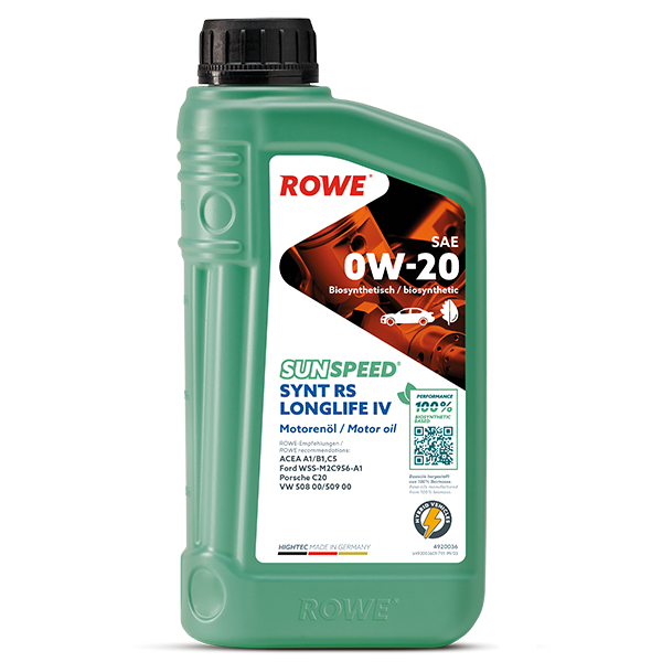4920036-0010-99.d7266a5d.png ROWE SUNSPEED SYNT RS LONGLIFE IV 0W20 1L