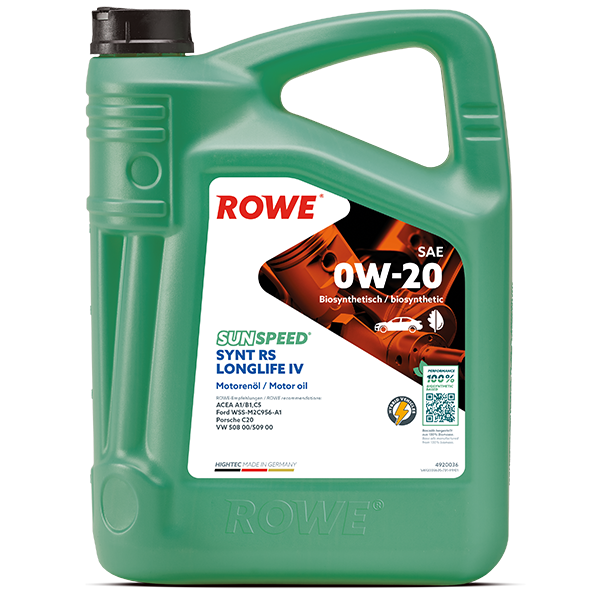 4920036-0050-99.a294172c.png ROWE SUNSPEED SYNT RS LONGLIFE IV 0W20 5L
