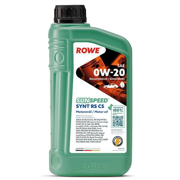 4920379-0010-99.84768330.png ROWE SUNSPEED SYNT RS C5 0W20 1L